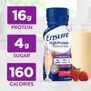 image:imageEnsure High Protein Strawberry Nutrition Shake Ready to Drink 16g Protein and 27 Vitamins and Minerals 8 fl oz 24 PackStrawberry