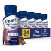 image:imageEnsure High Protein Bottled Vanilla Nutrition Shake with Fiber Ready to Drink 16g Protein and 27 Vitamins and Minerals 8 fl oz 24 PackChocolate