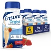 image:imageEnsure Original Vanilla Nutrition Shake  Small Meal Replacement Shake  Ready To Drink  9g Protein 27 Vitamins and Minerals  8 fl oz  6 PackStrawberry