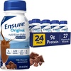image:imageEnsure Original Vanilla Nutrition Shake With Fiber  Small Meal Replacement Shake  Ready to Drink  9g Protein 27 Vitamins and Minerals  8 fl oz  24 PackChocolate