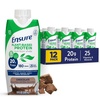 image:imageEnsure PlantBased Vegan Protein Vanilla Nutrition Shake I GlutenFree I DairyFree I SoyFree Bottled Liquid Shake I 12 PackChocolate