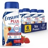 image:imageEnsure Plus Strawberry Nutrition Shake  Meal Replacement Shake  Ready To Drink  16g Protein and 27 Vitamins and Minerals  8 fl oz  6 Pack