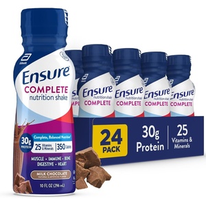 image:imageEnsure COMPLETE Milk Chocolate Nutrition Shake Complete Balanced Meal Replacement Ready To Drink 30g Protein 25 Vitamins amp Minerals 10 fl oz24 PackChocolate