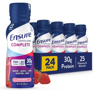 image:imageEnsure COMPLETE Nutrition Shake with 30g Protein Immune Health Nutrients Chocolate and Strawberry Flavors Packs of 24 10 fl oz