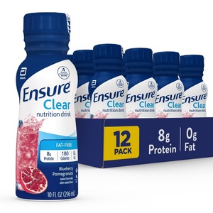 image:imageEnsure Clear Mixed Fruit Nutritional Drink  8g Protein 15 Vitamins amp Minerals  FatFree  Ready toDrink  Refreshing Taste  10 fl oz 12 PackBlueberry Pomegranate