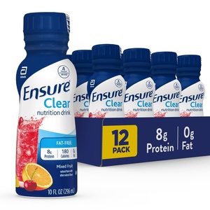 image:imageEnsure Clear Mixed Fruit Nutritional Drink  8g Protein 15 Vitamins amp Minerals  FatFree  Ready toDrink  Refreshing Taste  10 fl oz 12 PackMixed Fruit