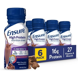 image:imageEnsure High Protein Milk Chocolate Nutrition Shake Ready to Drink 16g Protein and 27 Vitamins and Minerals 8 fl oz 6 Pack