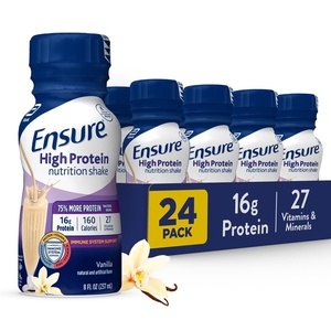 image:imageEnsure High Protein Vanilla Nutrition Shake with Fiber Ready to Drink 16g Protein and 27 Vitamins and Minerals 8 fl oz 24 PackVanilla