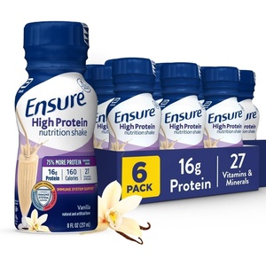 image:imageEnsure High Protein Vanilla Nutrition Shake with Fiber Ready to Drink 16g Protein and 27 Vitamins and Minerals 8 fl oz 6 Pack
