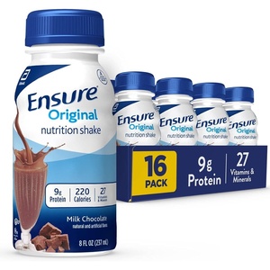 image:imageEnsure Original Milk Chocolate Nutrition Shake  Small Meal Replacement Shake  Ready To Drink  9g Protein 27 Vitamins and Minerals  8 fl oz  16 Pack
