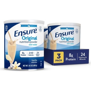 image:imageEnsure Original Vanilla Nutrition Powder  Vanilla Protein Powder  Small Meal Replacement Shake Mix  8g Protein 24 Vitamins amp Minerals  Immune Health  141 oz  3 packVanilla
