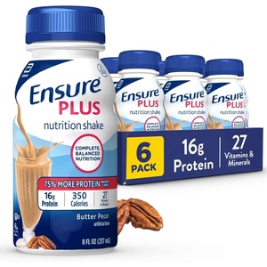 image:imageEnsure Plus Butter Pecan Nutrition Shake  Meal Replacement Shake  Ready To Drink  16g Protein and 27 Vitamins and Minerals  8 fl oz  6 PackButter Pecan