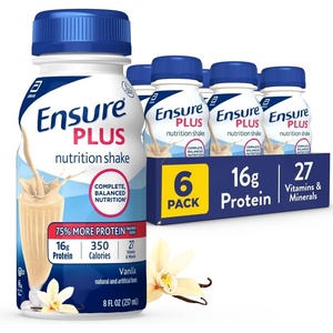 image:imageEnsure Plus Butter Pecan Nutrition Shake  Meal Replacement Shake  Ready To Drink  16g Protein and 27 Vitamins and Minerals  8 fl oz  6 PackVanilla