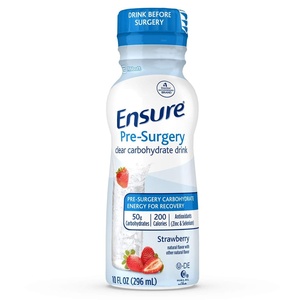 image:imageEnsure PreSurgery Clear Carbohydrate Drink Strawberry 10 fl oz 4 Count