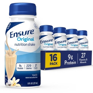 image:imageEnsure Original Nutrition Shake Small Meal Replacement Shake Complete Balanced Nutrition with Nutrients to Support Immune System Health Vanilla 8 fl oz 16 Count